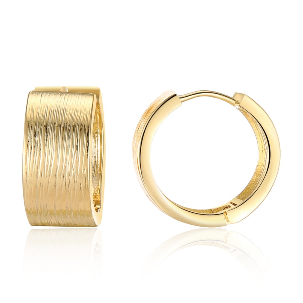 Aprilery Chunky Hoop Earring Cuffs